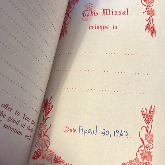 Vintage 1961 St. Joseph Continuous Sunday Missal Confraternity Version - Picture 12 of 12